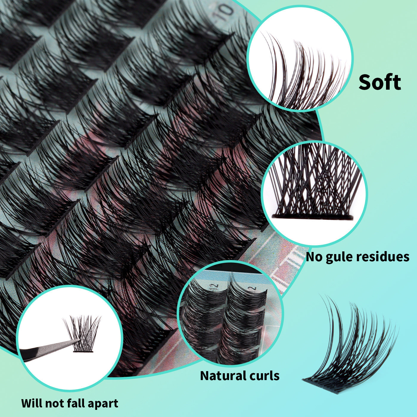 š„š„LOVILDS DIY Single Cluster Eyelashes ā Natural, Thick & Curled