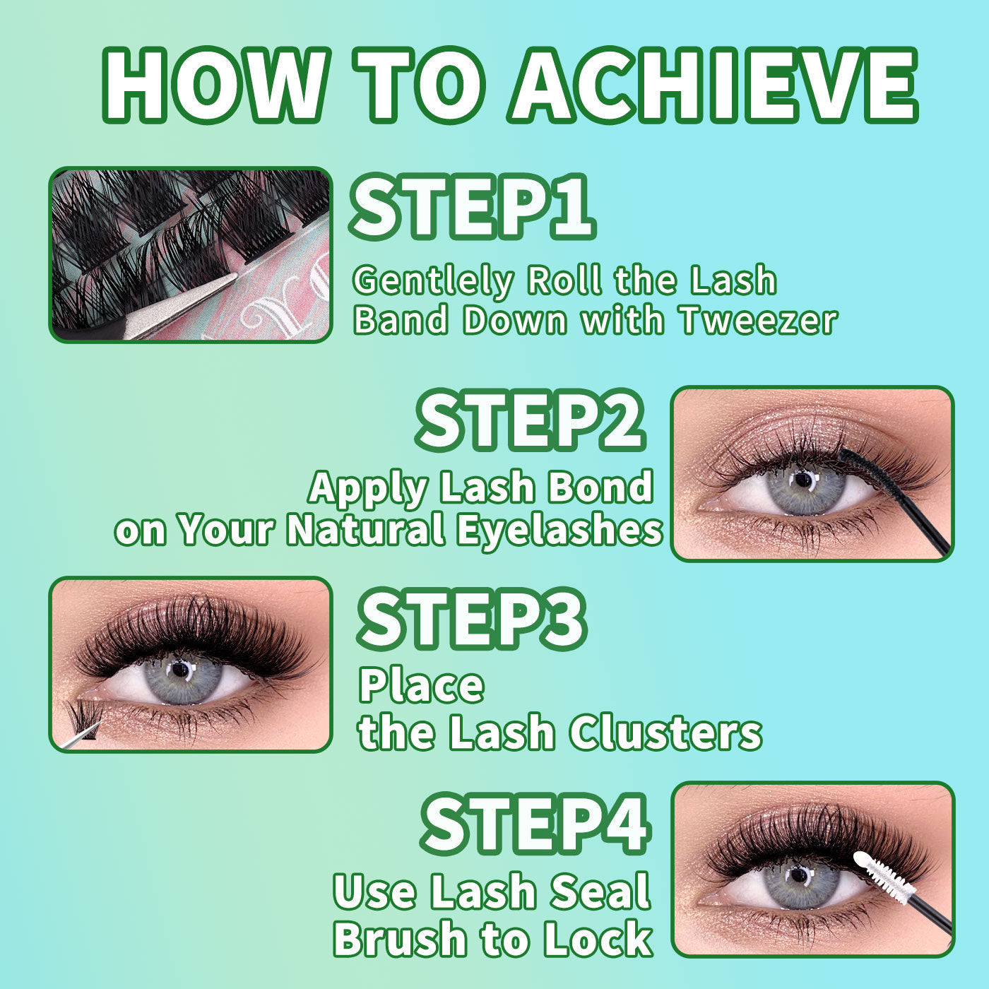 š„š„LOVILDS DIY Single Cluster Eyelashes ā Natural, Thick & Curled