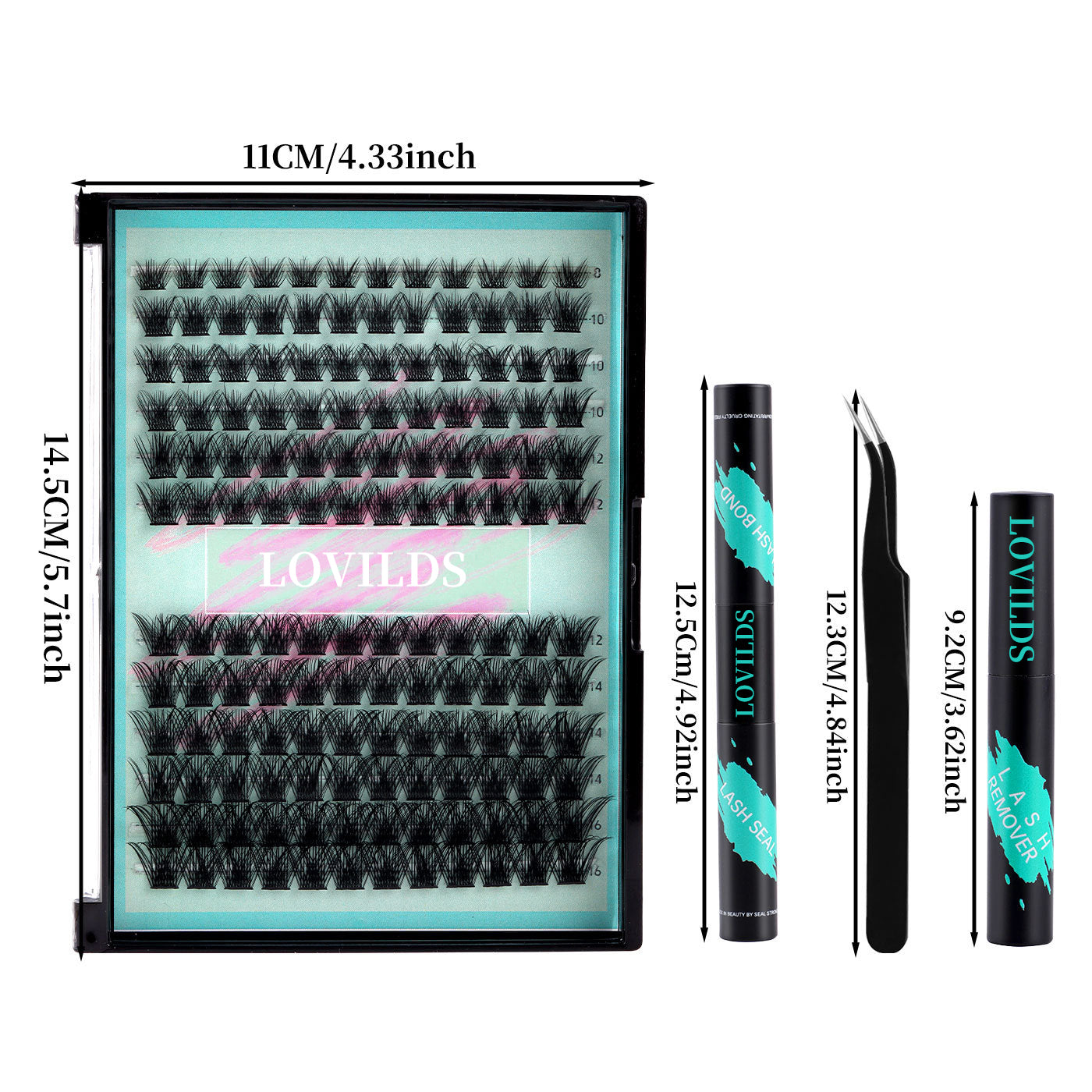 š„š„LOVILDS DIY Single Cluster Eyelashes ā Natural, Thick & Curled