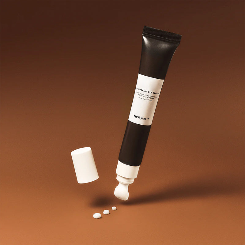 Newyuo™ Bakuchiol Eye Cream with Madagascar Centella, Anti-Aging Treatment for Wrinkles, Dark Circles & Puffiness