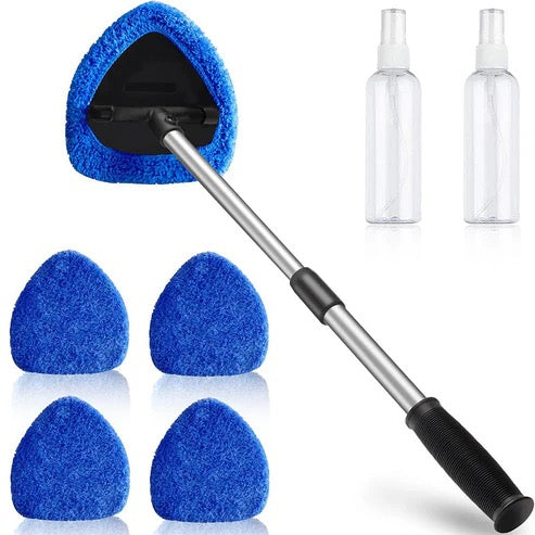Car Windshield Cleaning Tool Set – Uitschuifbaar & 180° Draaibaar