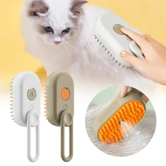 🔥Pawzioo🔥Spazzola a Vapore per animali ✨💧 🐕