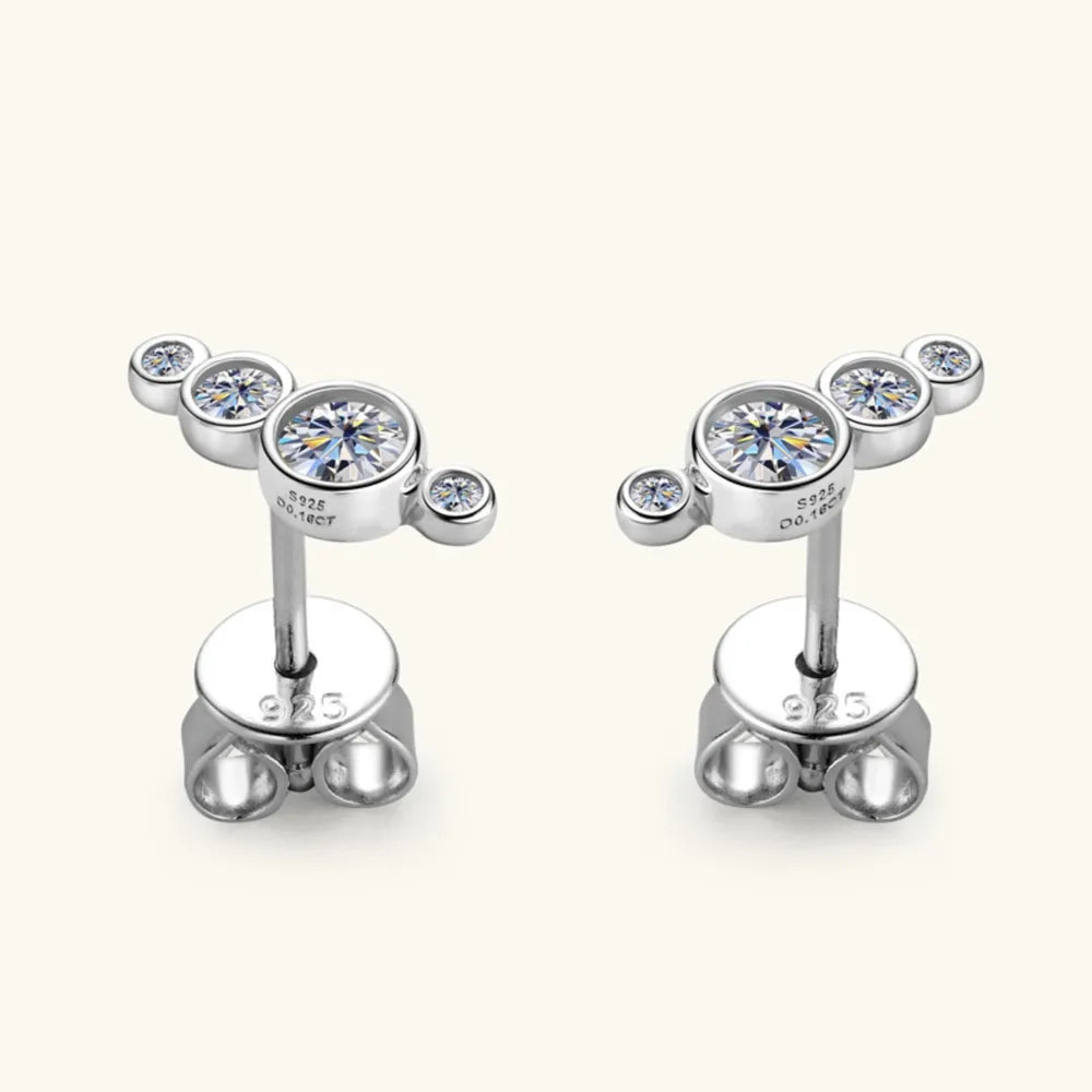 Minimalist Leaf - Motif Stud Earrings