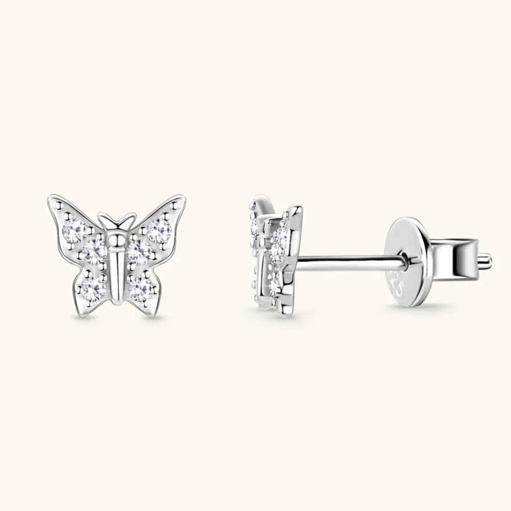 Delicate Butterfly Stud Earrings