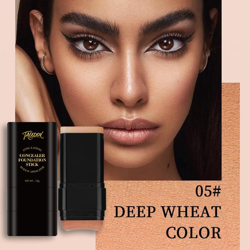 TAILEDEN™5-color Dual -Ended Foundation Concealer Stick Dual-ended with Built-in Brush, Moisturizing & Lightweight