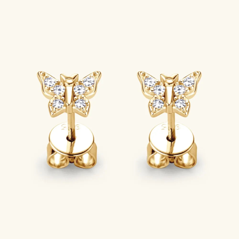 Delicate Butterfly Stud Earrings