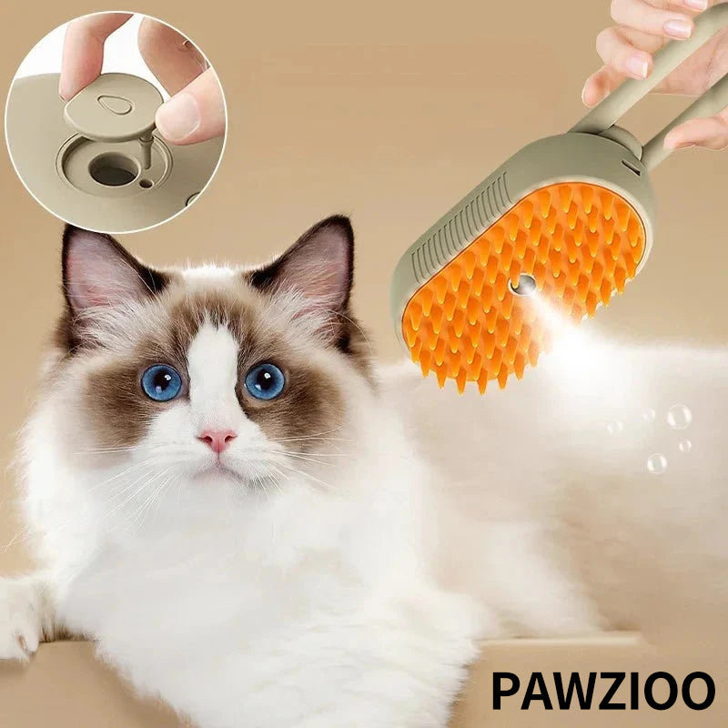 🔥Pawzioo🔥Spazzola a Vapore per animali ✨💧 🐕