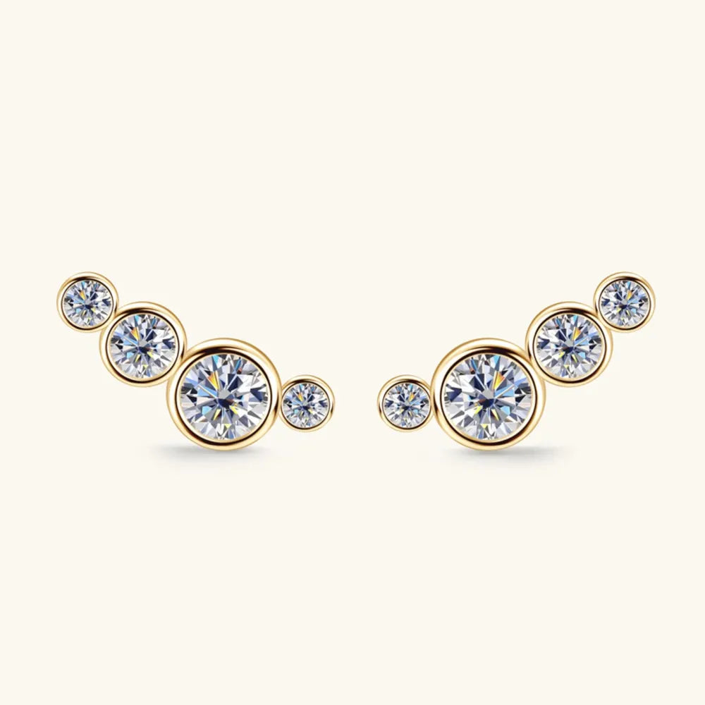 Minimalist Leaf - Motif Stud Earrings