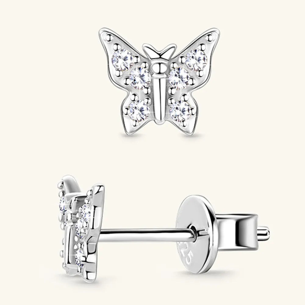 Delicate Butterfly Stud Earrings