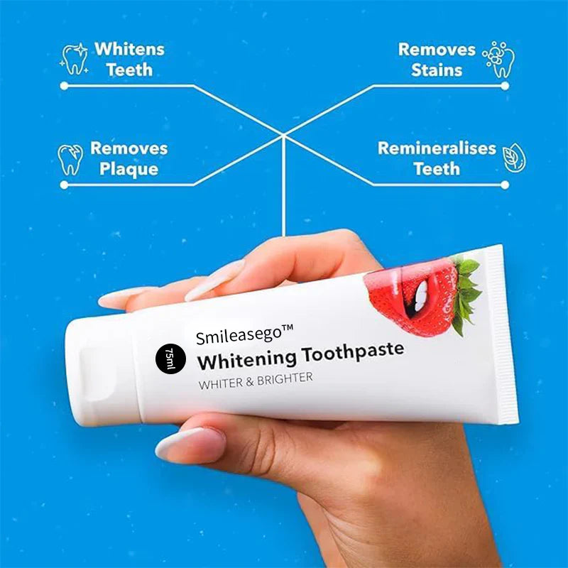 Smileasego™ Teeth Whitening Toothpaste with 8 Active Whitening Ingredients