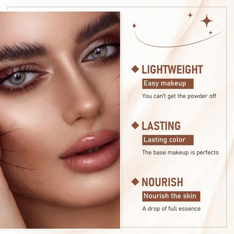 TAILEDEN™5-color Dual -Ended Foundation Concealer Stick Dual-ended with Built-in Brush, Moisturizing & Lightweight