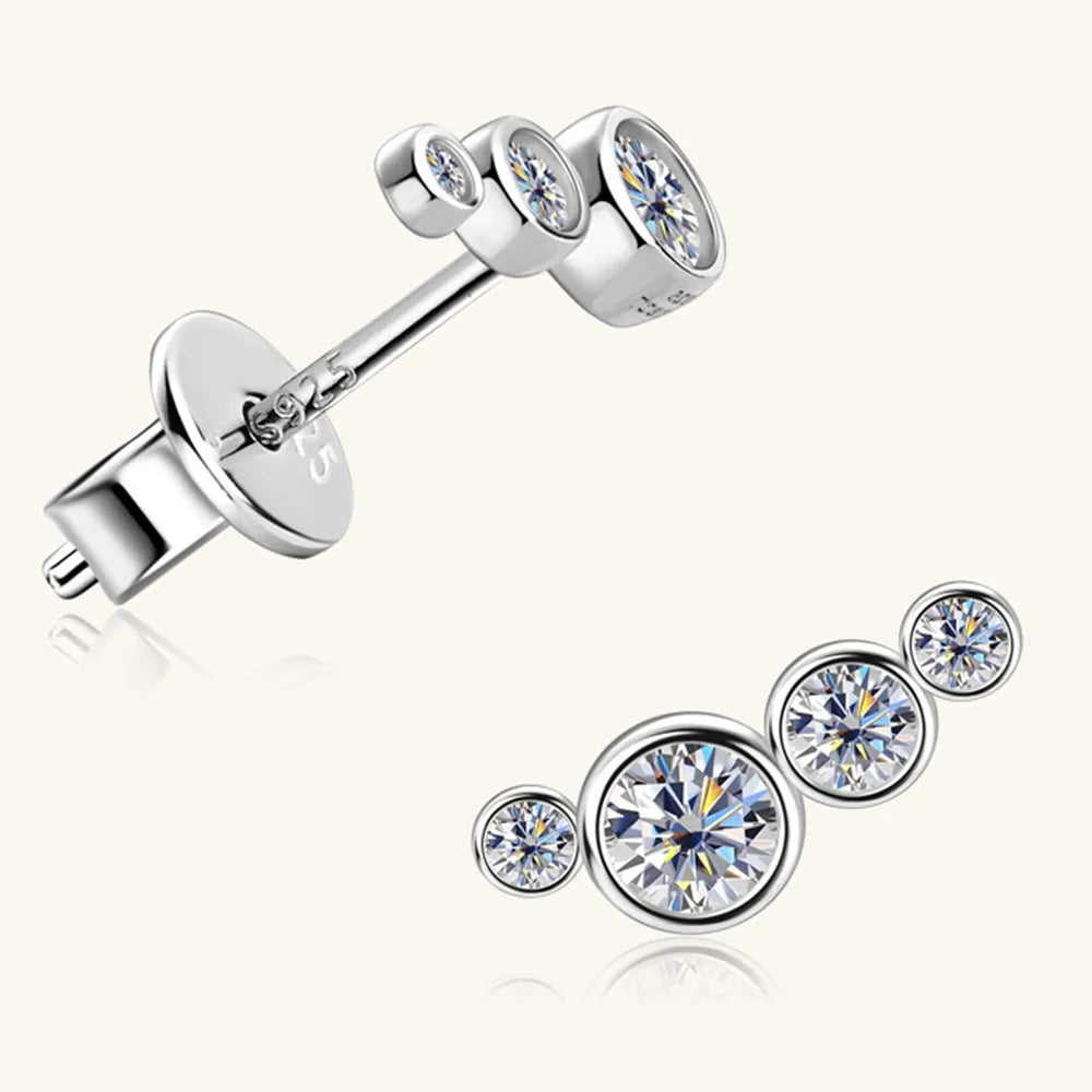 Minimalist Leaf - Motif Stud Earrings