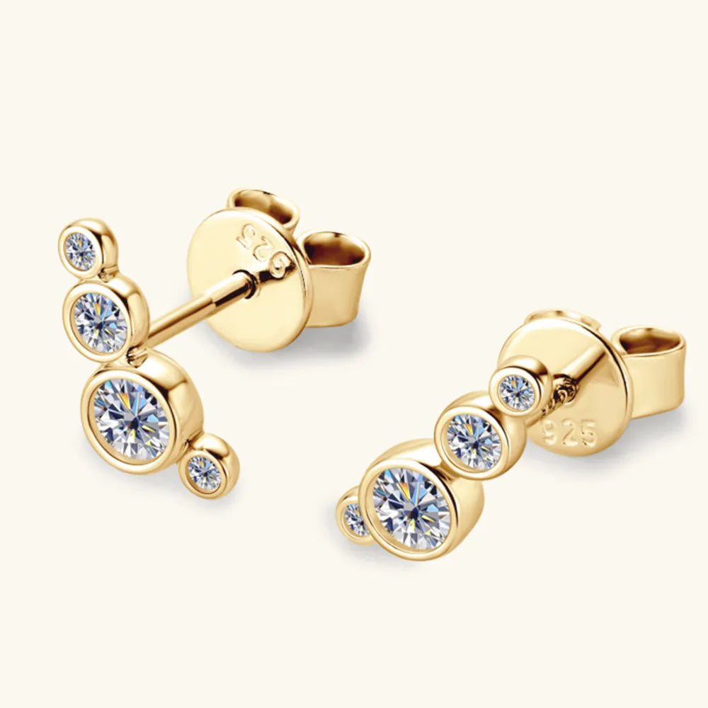 Minimalist Leaf - Motif Stud Earrings