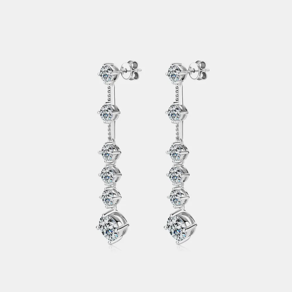 Crystal-Embellished Drop Earrings