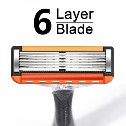 48-Piece Men's Razor Blade Set: Free Handle + Ultra Sharp Steel for Smooth Shaving