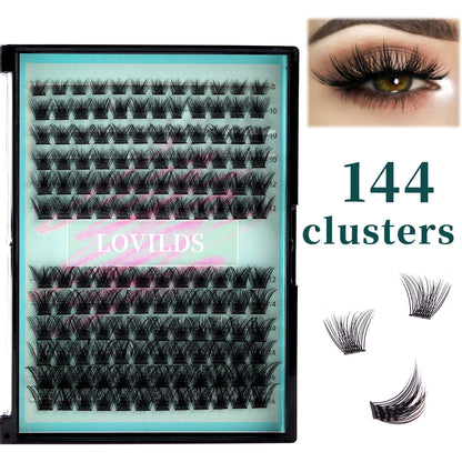 🔥🔥LOVILDS DIY Single Cluster Eyelashes – Natural, Thick & Curled