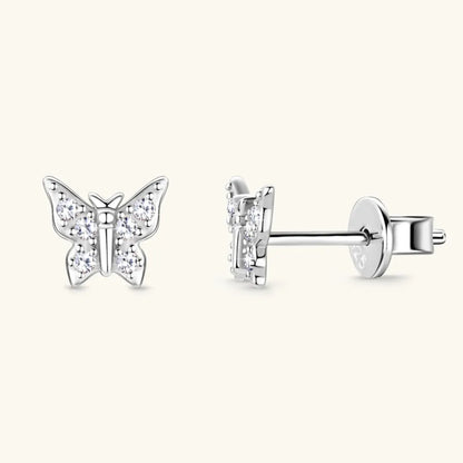 Delicate Butterfly Stud Earrings
