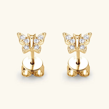 Delicate Butterfly Stud Earrings