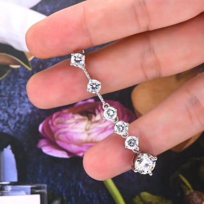 Crystal-Embellished Drop Earrings