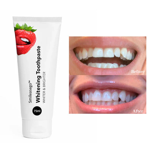 Smileasego™ Teeth Whitening Toothpaste with 8 Active Whitening Ingredients