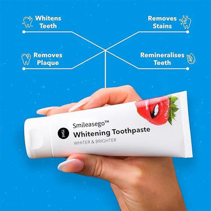 Smileasego™ Teeth Whitening Toothpaste with 8 Active Whitening Ingredients