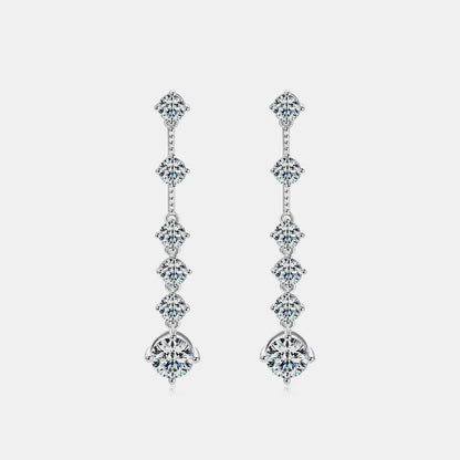 Crystal-Embellished Drop Earrings