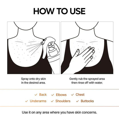✨ Clear Body Acne & Rough Skin — Instantly Smooth with Just 1 Spray