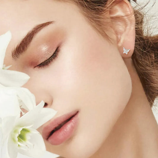 Delicate Butterfly Stud Earrings