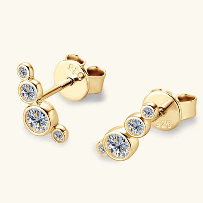 Minimalist Leaf - Motif Stud Earrings