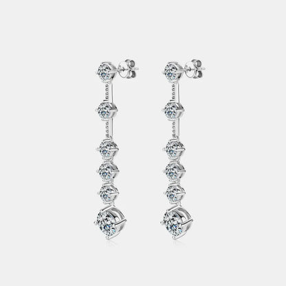 Crystal-Embellished Drop Earrings