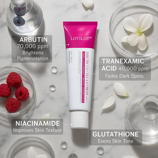 LOVILDS™ Revive Cream: Abutin 7% + Traneaxamic Acid 4%