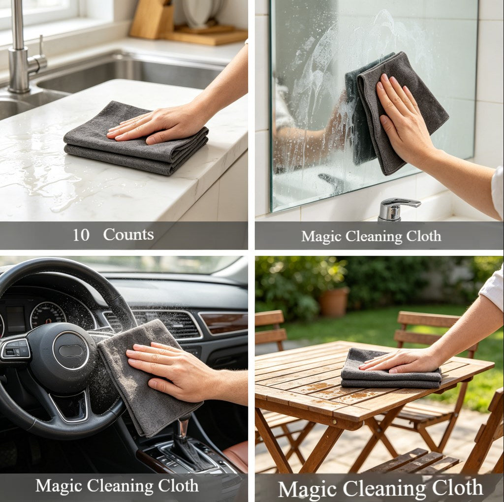 🔥(LAST DAY PROMOTION - 50% OFF )10 Counts Purearo Thickened Magic Cleaning Cloth