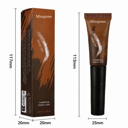 Misspone Peel-Off Brow Tint Natural-Looking, Long-Lasting Brow Color Easy Peel-Off • Smudge-Proof • Waterproof • 5 Natural Shades