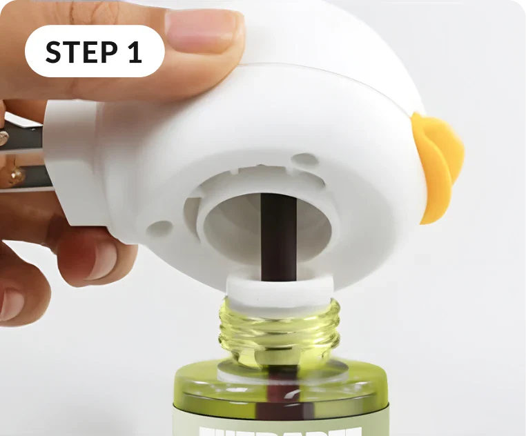 Attach refill bottle to diffuser